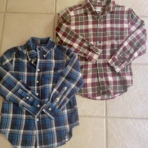 Boys long sleeve flannel size 7/8